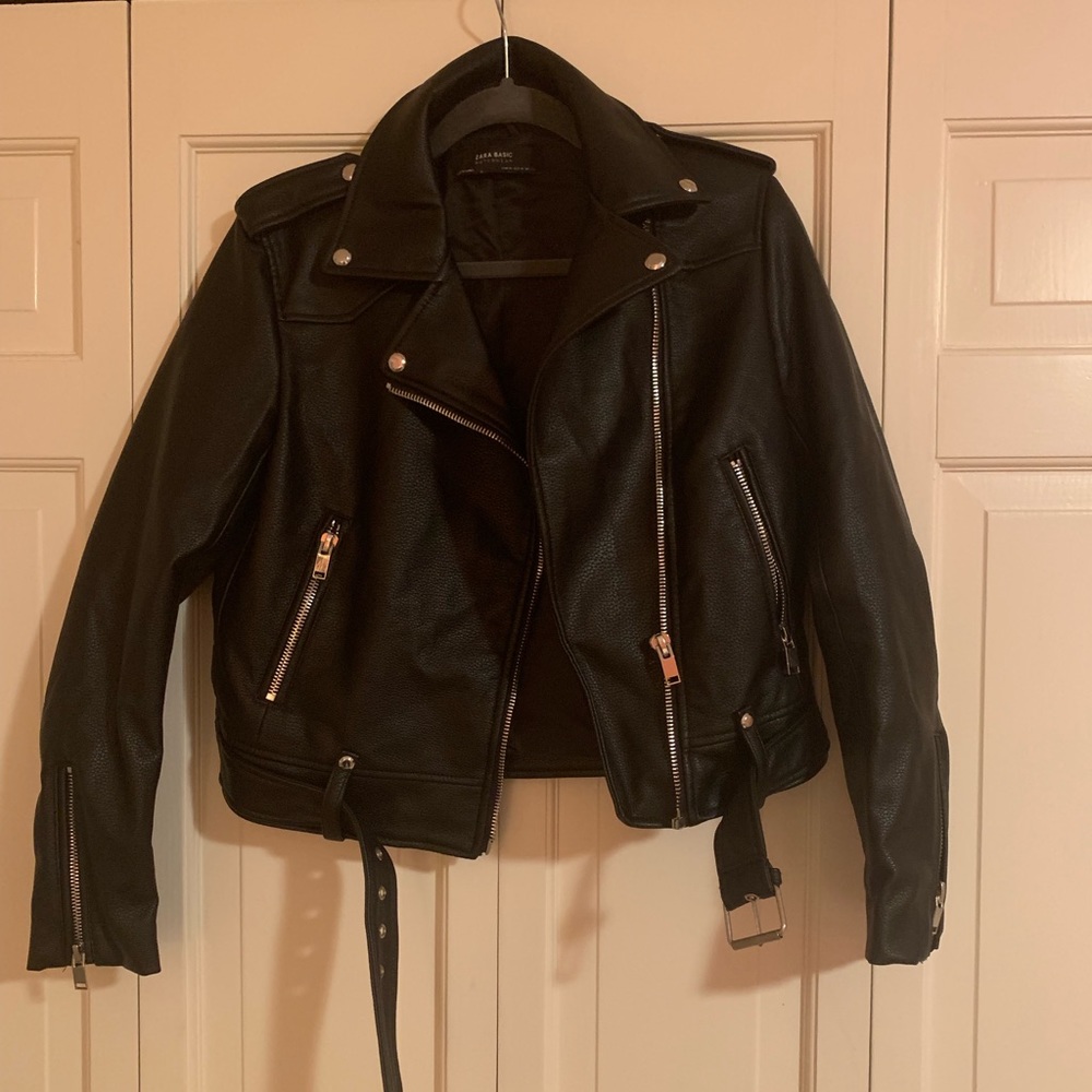 Zara leather jacket